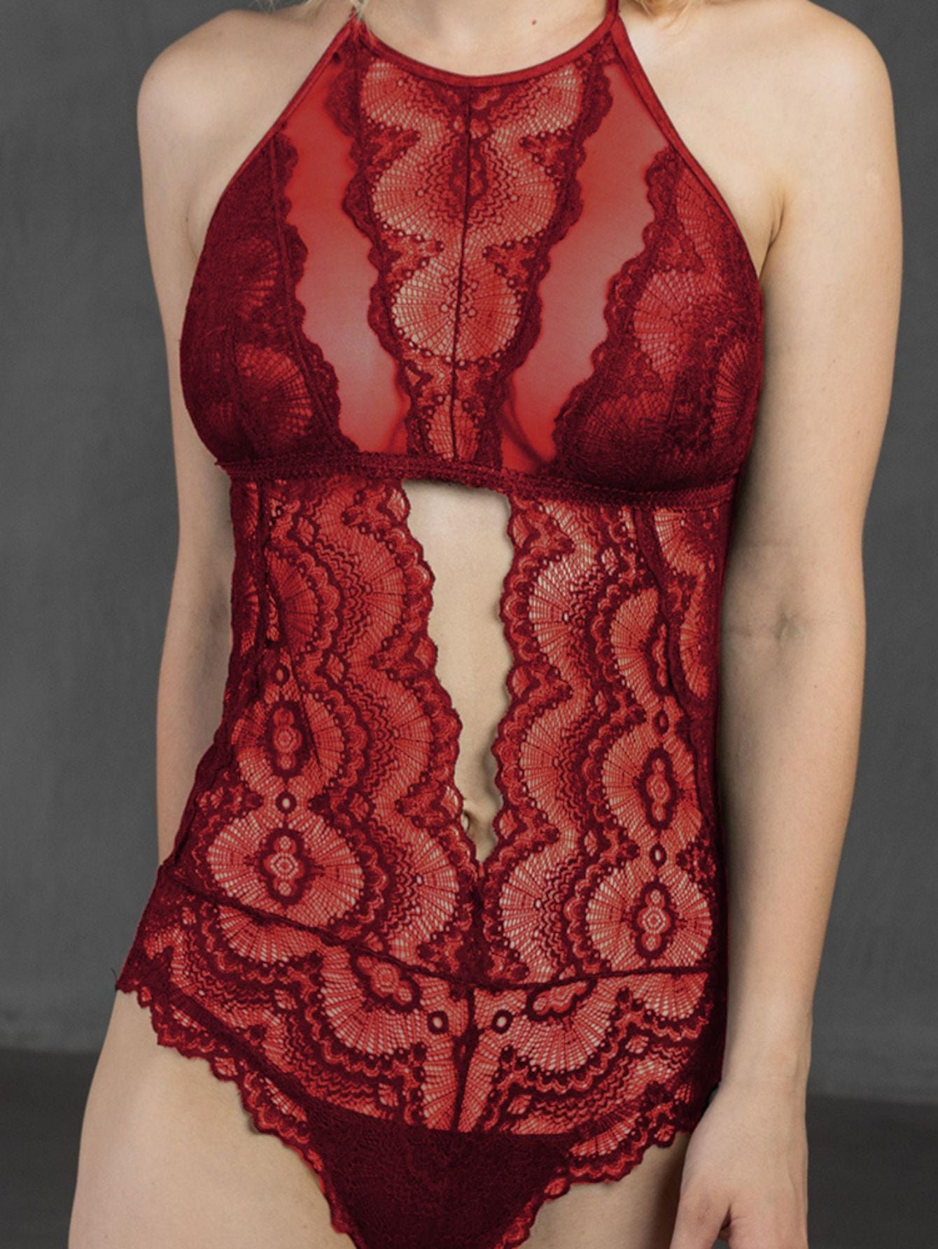 Lace Cut Out Bodysuit